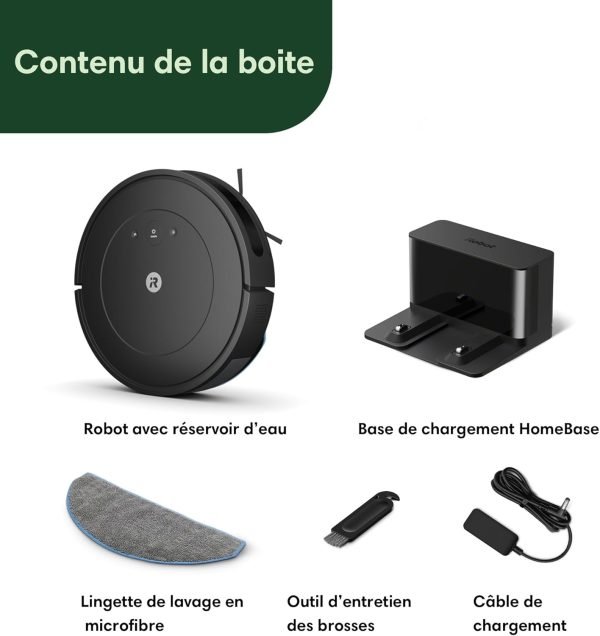 iRobot Roomba Combo Essential - Robot Aspirateur et Laveur Connecté