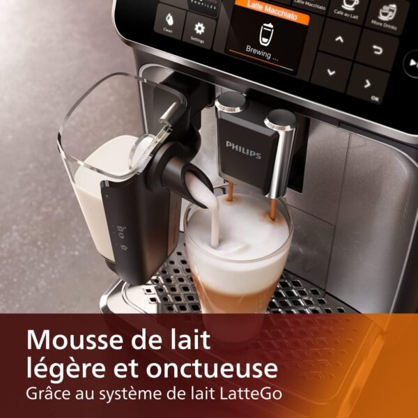 Philips Series 4400 Machine à expresso LatteGo, 12 boissons chaudes et glacées