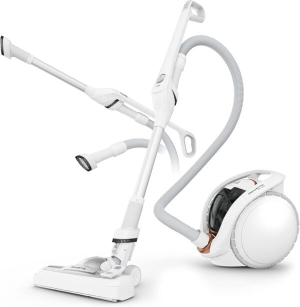 Rowenta Aspirateur sans fil, Silencieux, Léger, 230 AW, 2 batteries amovibles, Flex, X-Ô 160, Blanc IX7777EA