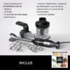 Ninja Foodi 3-en-1 Mixeur, Mélangeur et Hachoir à main, démarrage progressif, 2 vitesses de mixage et 5 vitesses pour hacher, mélanger, pétrir, mixer, lavables au lave-vaisselle, 850W, noir CI100EU
