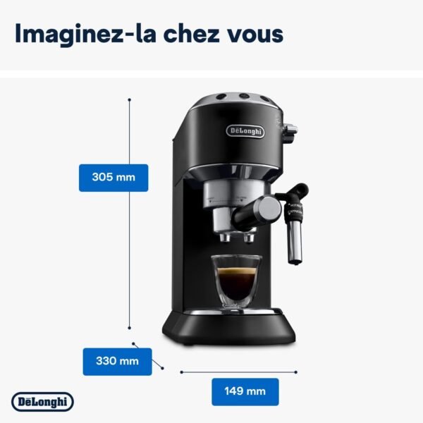 MACHINE A CAFE DELONGHI DEDICA STYLE NOIR EC695.BK.