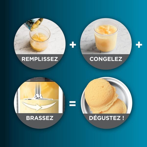 Ninja CREAMi machine à crème glacée et à desserts glacés, 7 programmes, pour faire de la crème glacée, gelato, sorbet, des bols à smoothie ou des milk-shakes,  1,4L, NC300EU