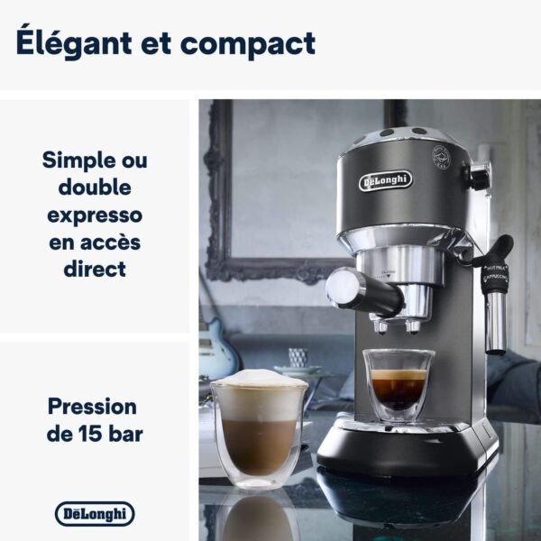 MACHINE A CAFE DELONGHI DEDICA STYLE NOIR EC695.BK.