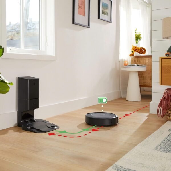 IRobot Roomba i3+ (i3554) - Aspirateur Robot connecté WiFi - Cartographie Intelligente - Nettoyage par pièce avec système d'autovidage - 2 extracteurs en Caoutchouc multisurfaces - Idéal pour Animaux