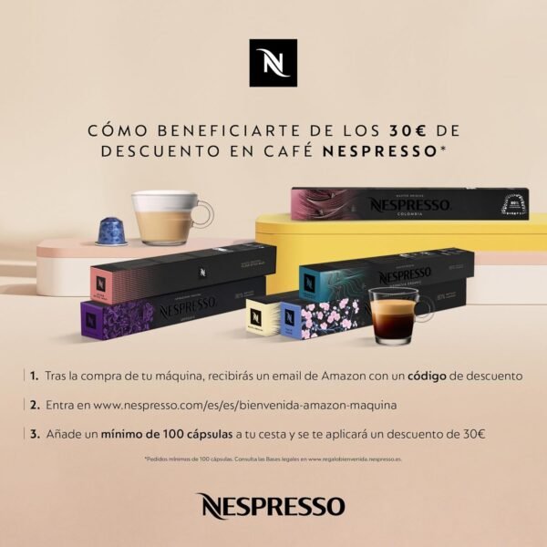 DeLonghi Nespresso Inissia  Cafetière à Capsules Nespresso, Crème  ‎EN 80.CW