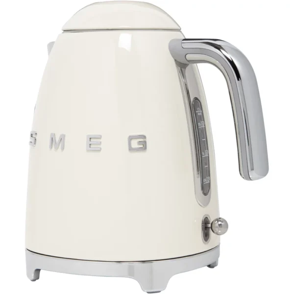 Smeg, Bouilloire Électrique KLF03CREU 1,7 L, Filtre Anticalcaire Lavable, Arrêt Automatique de Sécurité.