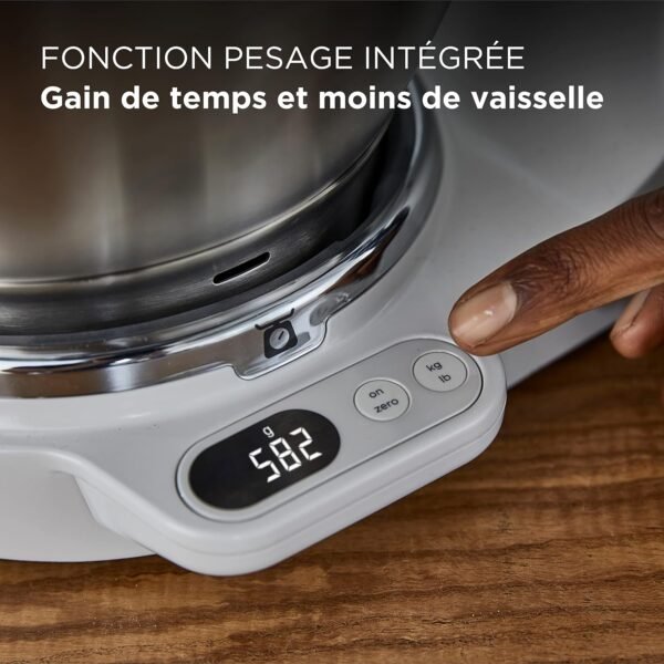 Kenwood Titanium Chef Baker Robot Patissier avec Balance Intégrée, Bol de Mélange de 5L et 3.5L, 1200W