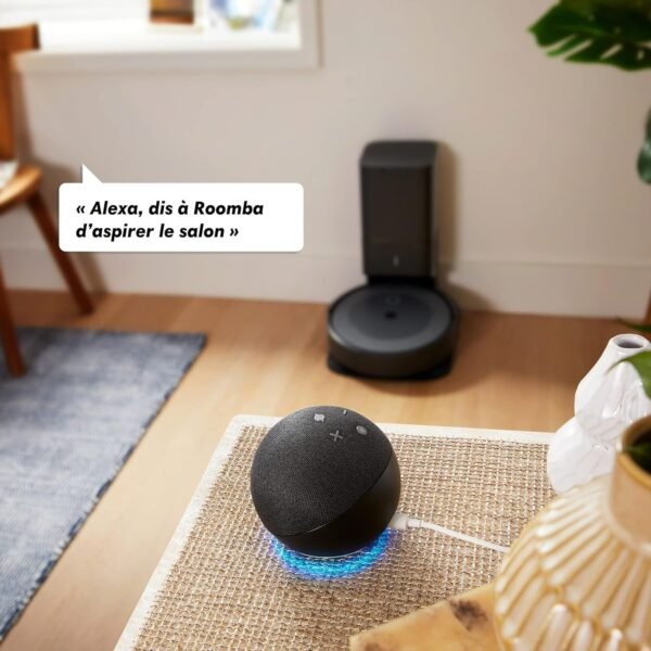 IRobot Roomba i3+ (i3554) - Aspirateur Robot connecté WiFi - Cartographie Intelligente - Nettoyage par pièce avec système d'autovidage - 2 extracteurs en Caoutchouc multisurfaces - Idéal pour Animaux