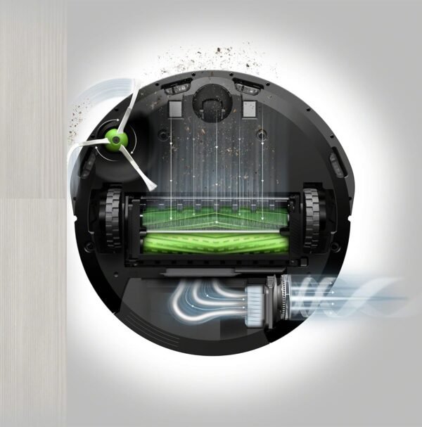 IRobot Roomba i3+ (i3554) - Aspirateur Robot connecté WiFi - Cartographie Intelligente - Nettoyage par pièce avec système d'autovidage - 2 extracteurs en Caoutchouc multisurfaces - Idéal pour Animaux