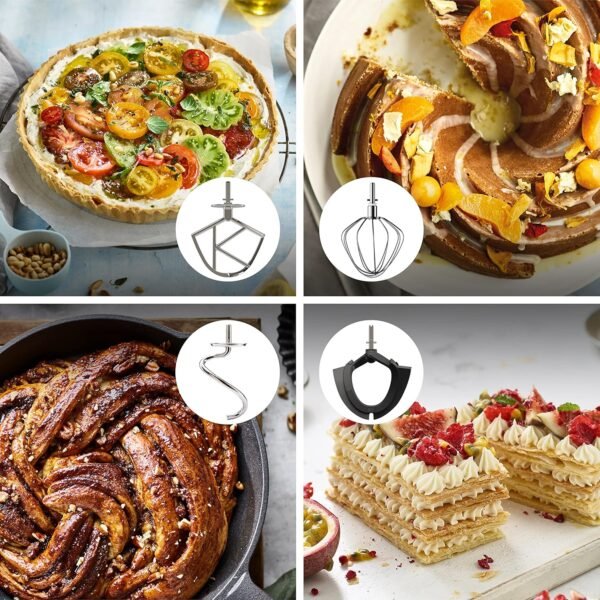 Kenwood Titanium Chef Baker Robot Patissier avec Balance Intégrée, Bol de Mélange de 5L et 3.5L, 1200W
