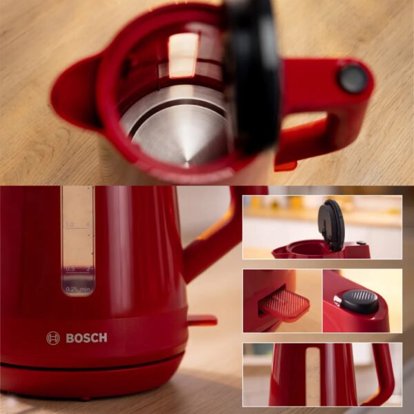 BOSCH  Bouilloire MyMoment capacité 1,7L - base 360° - filtre anti-calcaire - TWK1M124