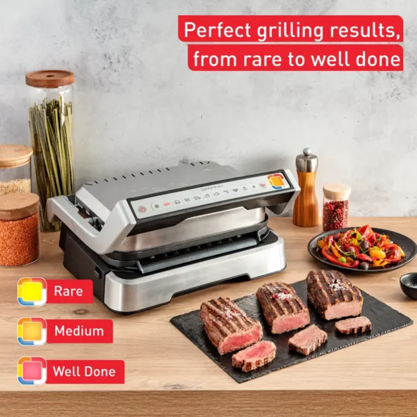 TEFAL OptiGrill 2in1 Inox  Ref: GC772D10