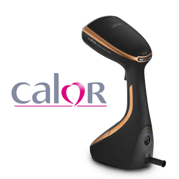 Calor Défroisseur à main Access Steam Care  Tête chauffante anguleuse   3niveaux de vapeur   Planche verticale DT9100C0, Noir / Cuivre