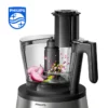 Philips Robot Multifonction Compact -1300W, 32+ Fonctions, Bol de 3,4L, Hachoir Puissant, Lame et Disques en Acier Inoxydable (HR7778/00)