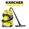 Karcher WD 3 Aspirateur Sec et Humide 17 L, 1 000 W (1.629-821.0), Courant Sans Contrôle d'Allumage, Plastique, 1000 W - Deux Tubes d'Aspiration Rigides, 2 Buses, Filtre, Sac, Tuyau de 2 m