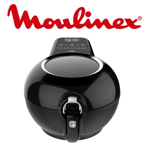 Seb Actifry Genius XXL Friteuse sans huile, Capacité 1,7 kg, Jusqu’à 8 personnes, 9 menus intelligents, Cuve amovible, Fabriqué en France, air fryer AH960800, Noir