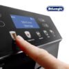 DeLonghi Eletta Evo Machine a Café Grain ECAM46.860.B, Machine Expresso et Cappuccino, Ecran LCD Tactile, Noir [Classe énergétique A]