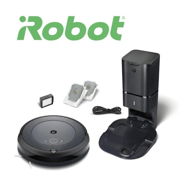 IRobot Roomba i3+ (i3554) - Aspirateur Robot connecté WiFi - Cartographie Intelligente - Nettoyage par pièce avec système d'autovidage - 2 extracteurs en Caoutchouc multisurfaces - Idéal pour Animaux