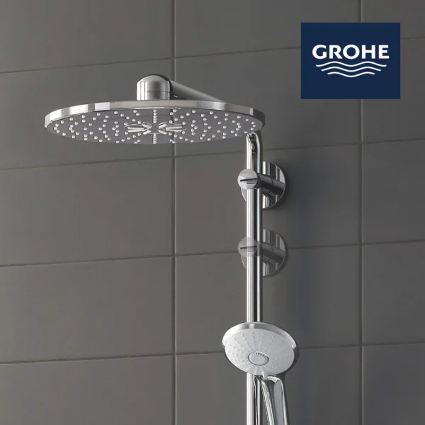 GROHE Colonne de douche thermostatique Euphoria SmartControl System 310 Duo 26507000 (Import Allemagne), Chromé, 310 mm [Classe énergétique A]