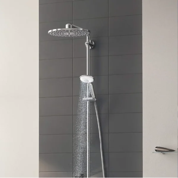 GROHE Colonne de douche thermostatique Euphoria SmartControl System 310 Duo 26507000 (Import Allemagne), Chromé, 310 mm [Classe énergétique A]