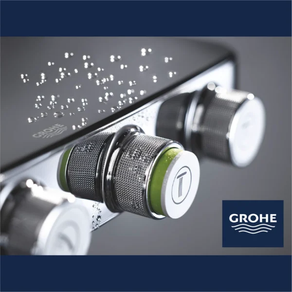 GROHE Colonne de douche thermostatique Euphoria SmartControl System 310 Duo 26507000 (Import Allemagne), Chromé, 310 mm [Classe énergétique A]