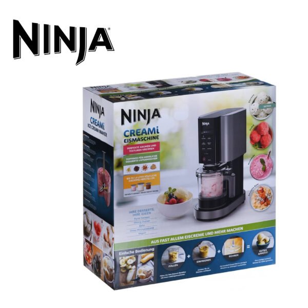 Ninja CREAMi machine à crème glacée et à desserts glacés, 7 programmes, pour faire de la crème glacée, gelato, sorbet, des bols à smoothie ou des milk-shakes,  1,4L, NC300EU