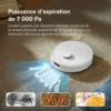 Roborock Qrevo S robot aspirateur laveur Set avec Multi Station ,Double Serpillière Rotative ,HyperForce 7000Pa