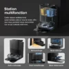 Roborock Qrevo S robot aspirateur laveur Set avec Multi Station ,Double Serpillière Rotative ,HyperForce 7000Pa