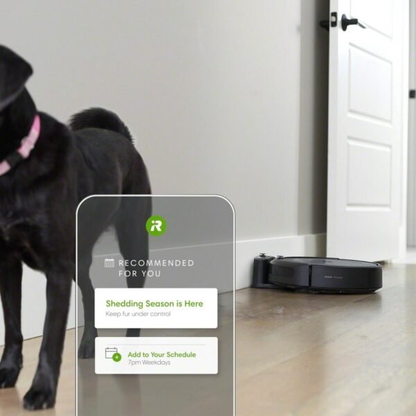 IRobot Roomba i3+ (i3554) - Aspirateur Robot connecté WiFi - Cartographie Intelligente - Nettoyage par pièce avec système d'autovidage - 2 extracteurs en Caoutchouc multisurfaces - Idéal pour Animaux
