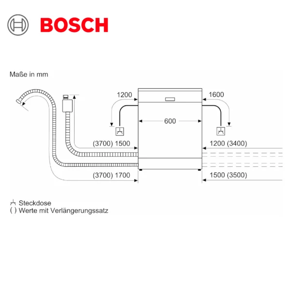 Bosch SMV4HCX48E - Série 4, Lave-vaisselle encastrable - 60cm - Home Connect - 14 couverts - Moteur EcoSilence