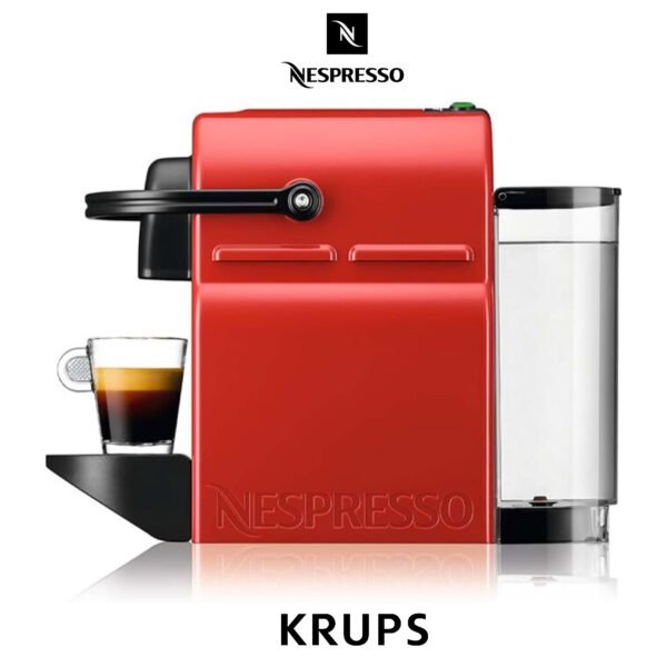 Nespresso Krups Machine à Café Inissia Rouge, Cafetiere Espresso YY1531FD