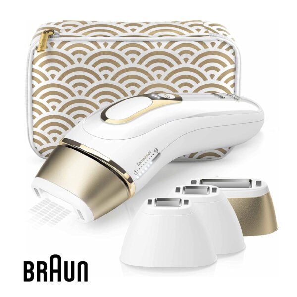 Braun IPL Silk-Expert Pro 5, épilation à domicile avec pochette, tête de précision et rasoir Venus, alternative à l'épilation au laser,  PL5137