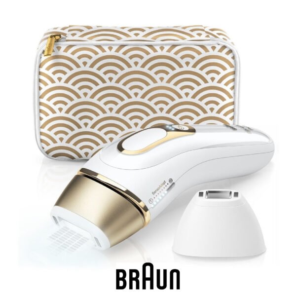 Braun IPL Silk-Expert Pro 5, épilation à domicile avec pochette, tête de précision et rasoir Venus, alternative à l'épilation au laser,  PL5137
