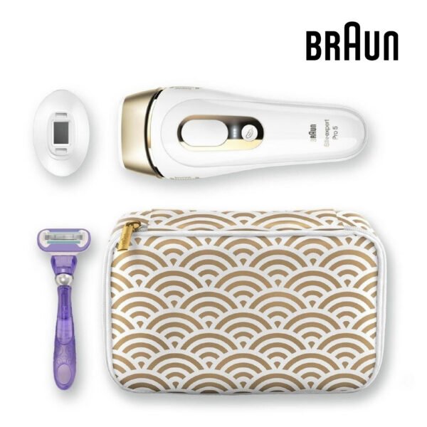 Braun IPL Silk-Expert Pro 5, épilation à domicile avec pochette, tête de précision et rasoir Venus, alternative à l'épilation au laser,  PL5137
