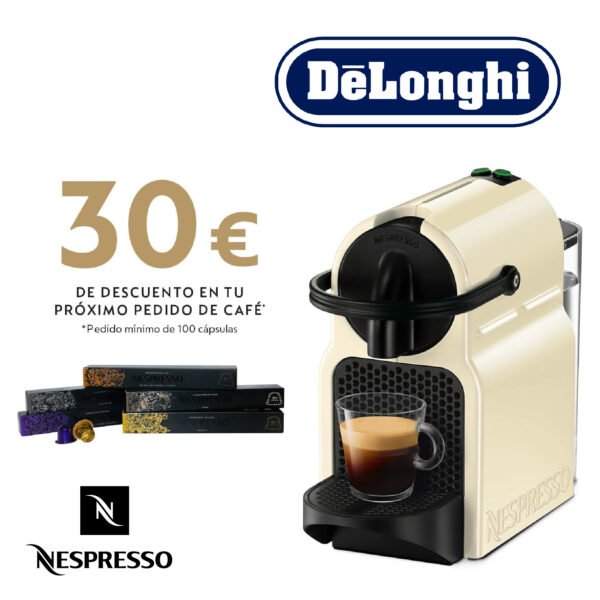 DeLonghi Nespresso Inissia  Cafetière à Capsules Nespresso, Crème  ‎EN 80.CW