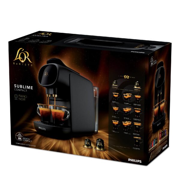 Philips L'Or Barista Sublime, Machine à Café, Reconnaissance des Capsules Doubles, 1 ou 2 Tasses, LM9012/60