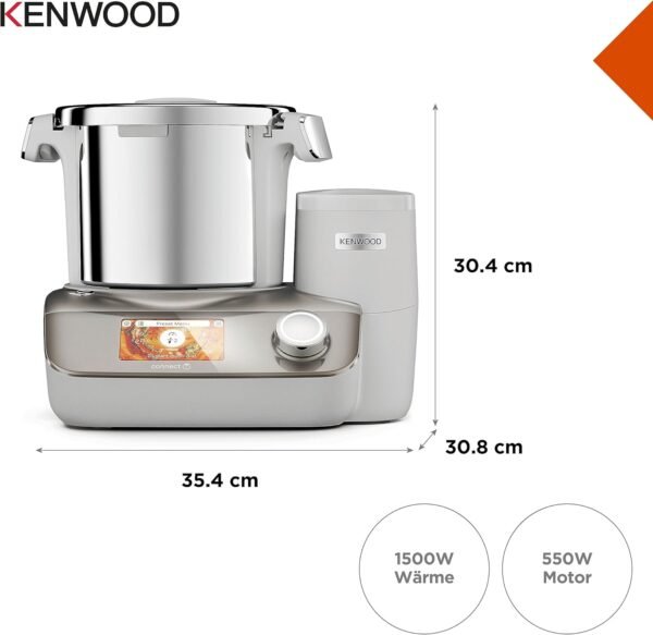 KENWOOD Robot Cuiseur CookEasy + Champagne, Plastique Acier allié, 5011423203300 CCL50.A0CP Gris