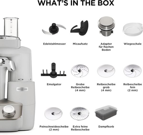 KENWOOD Robot Cuiseur CookEasy + Champagne, Plastique Acier allié, 5011423203300 CCL50.A0CP Gris