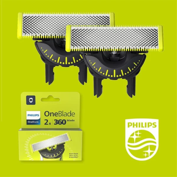 PHILIPS Lames One blade 360°  QP420/50  Pack de 2