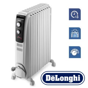 De'Longhi Dragon TRD04 1025 Dragon - Réchauffeur à mazout 2500 W (dissipation thermique)