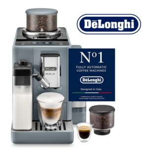 DeLonghi Rivelia,16 Recettes , Machine à Café Automatique avec LatteCrema Hot, Mousseur de Lait Automatique, EXAM440.55.G