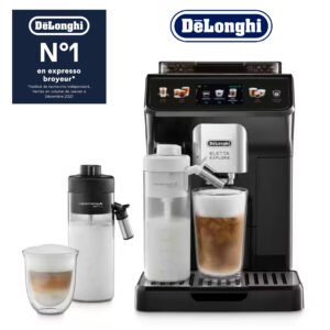 DeLonghi Eletta Explore Cold Brew , Machine à Café Barista avec LatteCrema Hot and Cool Ecam 450.55.G