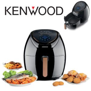 Kenwood Digital Air Fryer XXL 5.5L 2.4Kg 1800W With Rapid Hot Air Circulation For Frying, Grilling, Broiling, Roasting, Baking And Toasting Hfp50.000Bk