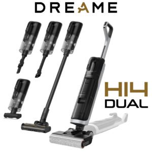 Dreame H14 Dual Aspirateur Laveur 5-en-1, Modèle à Plat 180 , Séchage à 60 °C