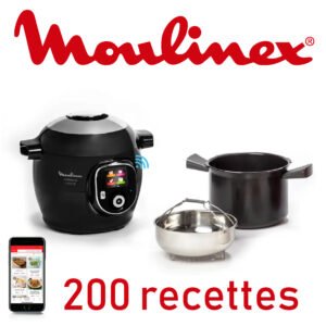 Cookeo+ Connect 200 recettes Multicuiseur intelligent haute pression - 6 programmes - Recettes illimitées - Connecté CE867810