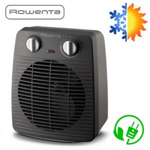 Rowenta Compact power Radiateur soufflant, Puissant 1000W/2000W, Compact, Large émission de chaleur, 59dB(A) SO2210F0 [Classe énergétique A]