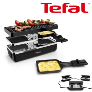 Tefal Plug & Share Raclette 400 W 2 poêlons + plaque de cuisson RE2308