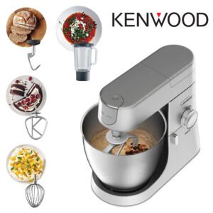 KENWOOD  Robot pâtissier Chef XL - Bol inox 6,7 L - Kit pâtisserie et blender inclus - KVL4110S