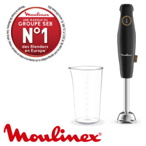 Moulinex Pied mixeur, Eco Respect, 4 lames Powelix, 600 W, Fabriqué en France DD46E810