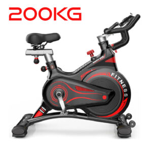 Vélo d'appartement silencieux pour sports d'intérieur -200KG  ROUGE